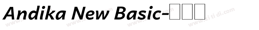 Andika New Basic字体转换
